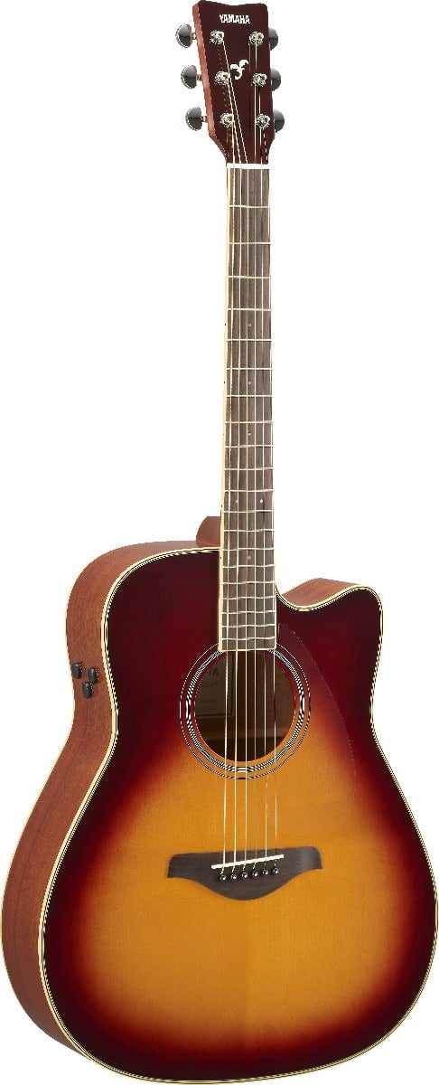 Yamaha FGC-TA 6 Strings Acoustic Guitar, Brown Sunburst, 83.2 oz, 40"