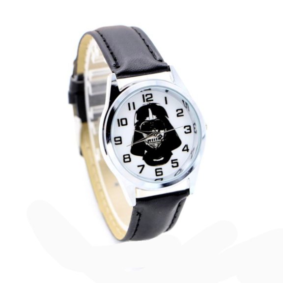 Star Wars Darth Vader Round Face Jedi Dark Force Movie Watch, W-138-DV1