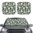 thumbnail image 2 of Fotbe White Daisies and Bee 2-Piece Car Windshield Sun Shade | Sun Blocker for Car Windshield | Foldable Automotive Interior Accessories for Sun Protection-Medium, 2 of 7