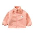 Elabch Toddler Boy Girl Polar Fleece Jacket FullZip Mock Jacket