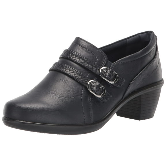Easy Street Women's Stroll Ankle Boot, Navy/Navy Snake/Gore, 8.5 Wide