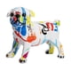 thumbnail image 3 of Figura decorativa de perro moderna, de resina, ideal como obra de arte para estantería. blanco multicolor, 3 of 9