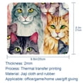 thumbnail image 5 of Cat Gaming Mouse Pad, Mouse Mat, Mouse Pad - Square, 8.3x9.8 Inch, Printed, Non-Slip Rubber Bottom - Suitable for Office and Gaming, 5 of 6