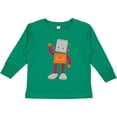 thumbnail image 3 of Inktastic Cute Robot, Silly Robot, Funny Robot, Robotics Boys or Girls Long Sleeve Toddler T-Shirt, 3 of 5
