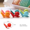 thumbnail image 4 of Bonito soporte para bolsas de té de silicona con forma de caracol, soportes para bolsas de té, colgador bonito de silicona para bolsas de té + clip para bolsas de té, soportes para bolsas de, 4 of 5