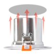 thumbnail image 4 of Mini Ceiling Speaker 12W HiFi Stereo Loudspeaker Home Theater Sound System Public Address Background, 4 of 5