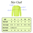thumbnail image 5 of Gildan Safety Long Sleeve Cotton Pocket T-Shirt for Men, Hi-Vis Work Shirt, Safety Green, S, 5 of 5