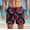 a9002_Red, variant on Goodtrade8 Dry Fit Shorts for Men Elastic Waist Board Shorts Swimwear Summer Vacation Quick Dry Breathable Drawstring Casual Mens Swim Shorts Hawaiian,Size L