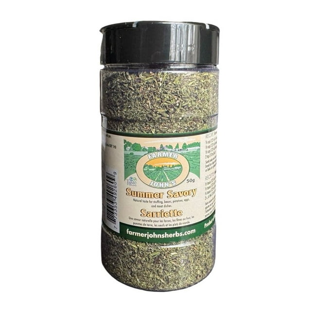 Farmer John's Herbs Summer Savory 50 Gram Shaker Jar