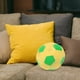 thumbnail image 2 of Juguetes de fútbol multifuncionales, peluche de fútbol, cojín amarillo con forma de balón de fútbol., 2 of 5