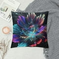 thumbnail image 2 of Nawypu Square Throw Pillow Covers Beautiful Blooming Glowing Flower Pillow Cases Decorative for Home Bedroom Sofa Colorful Petals Natural Floral Painting Pillowcases Standard Size, 2 of 5
