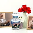 thumbnail image 6 of JAGASY Pig Memorial Small Urn for Ashes for Women, Blue Keepsake Urns for Human Ashes, Wild Boar Decorative Urns for Parents, Handmade Cremation Urn for Mother & Father, (3 Inch), 6 of 7