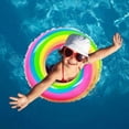 thumbnail image 2 of Swimming Ring Inflatable Children Swimming Swimming Ring Rainbow Swimming Ring, 2 of 3