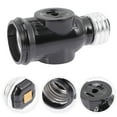 thumbnail image 4 of 2pcs Light Socket to Plug Adapter E26 US Outlet Socket Adapter Light Bulb Socket, 4 of 8