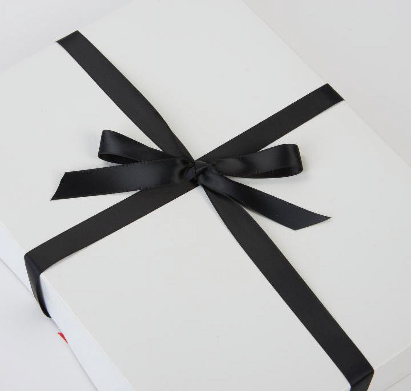 Black Double Face Satin Ribbon - 500 Yards