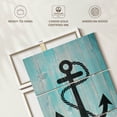thumbnail image 6 of Elephant Stock Nautical Sign Wall Art - Vertical Multi Panel Canvas - Living Room Wall Decor - Nautical Multi Panel - Blue And Gray Decor - 36" x 57", 6 of 8