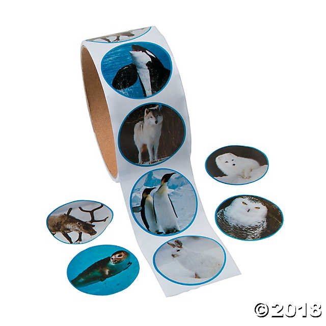 Realistic Photo Polar Animal Stickers