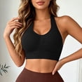 thumbnail image 2 of Women's Sports Bra Racerback Running Yoga Bra Workout Bra Black Sports Bras for Women Size S-2XL, 2 of 5