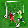 thumbnail image 5 of NIBOLOG 1 Set Mini Football Toy Portable Folding Soccer Goal Training 56/86/106/120cm Children Soccer Goal Net Ball Pump Post Outdoor Games, 5 of 8