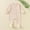 Beige, variant on Hrsba Long Sleeved Long Crawling Clothes Rompers For Boys Girls Solid Color Crew Neck Footed 3-18 Months Sleepwear Loungewear Air Conditioner Pajamas