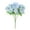 Blue, variant on Spencer 4 Pack Artificial Silk Peony and Hydrangea Mixed Flower Bouquet Real Touch Fake Flowers for Wedding Valentine's Day Party Festival Decor