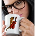 thumbnail image 2 of 3dRose, Cute Funny Sea Otter Playing Cello Cartoon, 11oz Magic Transforming Mug, 2 of 8