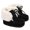 Black, variant on Baby Boy Girl Snow Boots Infant Fuzzy Bowknot Soft Sole Ankle Booties Toddler Winter Warm Crib Shoes