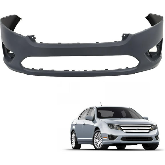 OTTULUR Front Bumper Cover Primed Plastics Replacement for 2010-2012 Fusion AE5Z17D957BAPTM FO1000650