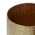 thumbnail image 5 of DecMode 20", 15", 13"H Gold Aluminum Metal Planter with Hammered Design (3 Count), 5 of 13