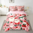 thumbnail image 2 of Castle Fairy Santa Claus 7-Piece Twin Bedding Sets for Children,Cartoon Snowman Bedding Comforter Set,Happy New Year Breathable Sheet Sets,Lightweight Room Decor, 2 of 8