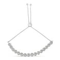 thumbnail image 3 of Sterling Silver 0.25ct TDW Diamond Bolo Bracelet (I-J,I3-Promo), 3 of 7