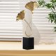 thumbnail image 4 of Estatua de hoja de Ginkgo, centro de mesa, artesanía, adorno de mesa de latón, estatuilla decorativa para estante de dormitorio, decoración del hogar L, 4 of 9