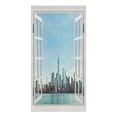 thumbnail image 2 of The View From The Window New York City Skyline Tea Hand Towel Kitchen Dishcloth Water Absorption Household Cleaning Cloth, 2 of 6