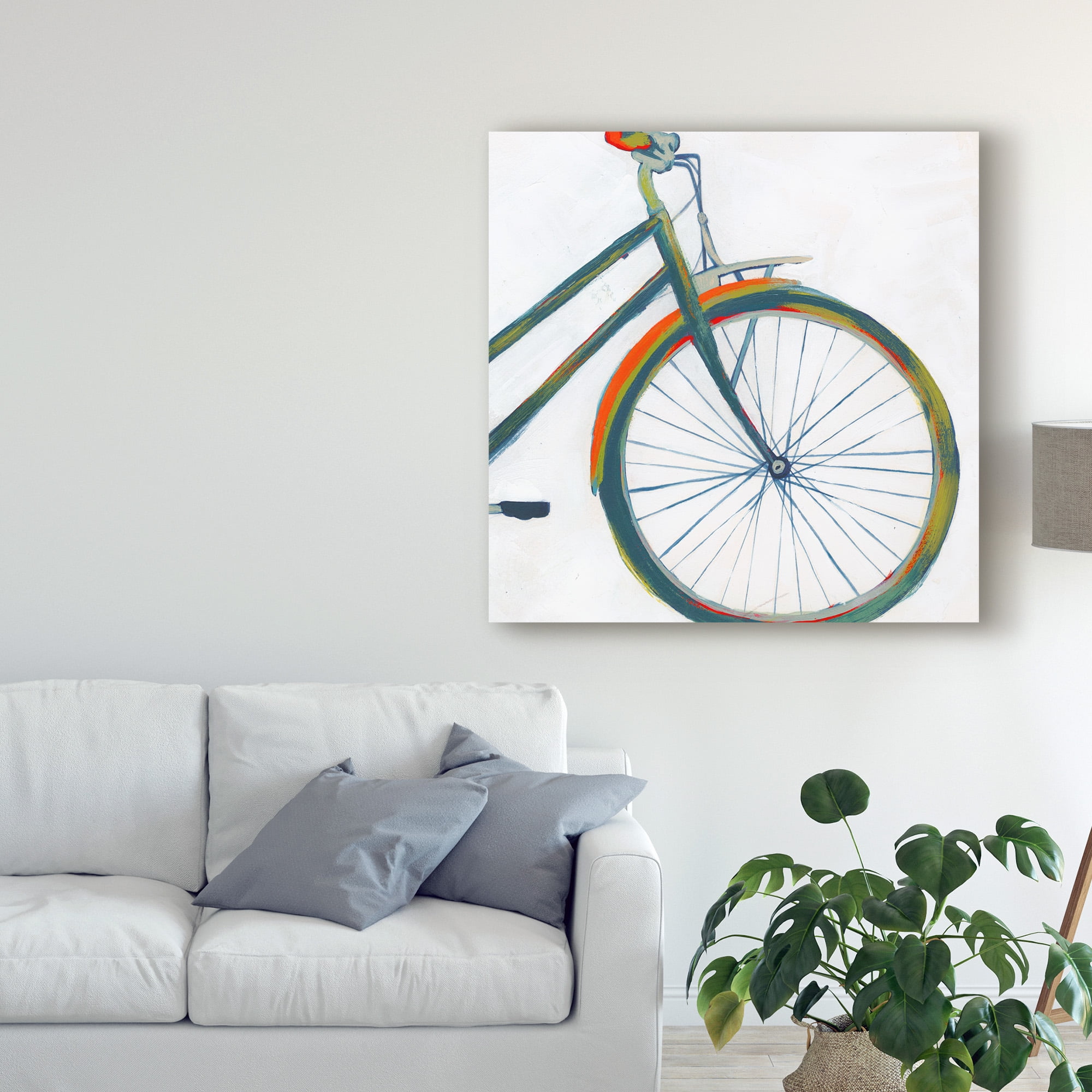Trademark Fine Art 'Bicycle Diptych II' Canvas Art by Grace Popp
