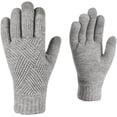 thumbnail image 1 of Guantes de punto, con forro polar suave y puño elástico, para ciclismo al aire libre, ocio, compras, guantes de invierno., 1 of 5