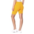 thumbnail image 4 of Women's High Waist Cotton Stretch Solid Casual Active Biker Short Pants, 4 of 6