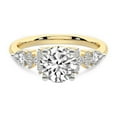 thumbnail image 5 of IGI Certified 2 Carat Round Shape Lab Grown Diamond Engagement Ring | 14K Yellow Gold | Josephine Four Prong Side Stone Diamond Ring | FG-VS1-VS2 Quality Friendly Diamonds, 5 of 7