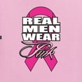 thumbnail image 2 of Wild Bobby, Real Men Wear Pink, Breast Cancer Awareness, Front and Back Unisex Graphic Hoodie Sweatshirt, Light Pink, Medium, 2 of 4