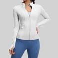 thumbnail image 2 of Tops de Cuello Alto para las Mujeres Camisa de Yoga de Manga Larga Deportes Running Gym Set, 2 of 9