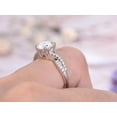thumbnail image 6 of Infinity style 1.25 Carat Round cut Man made diamond moissanite and Man made diamond moissanite Ring with 18k Gold Plating, 6 of 6