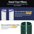 thumbnail image 5 of TP04 True Hepa Filter Replacement for Dyson TP04 HP04 DP04 TP05 DP05 Air Purifier, 360° Pure Cool Fan Combi Glass HEPA Filter & Activated Carbon Filter (1 Pack), 5 of 8