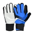 thumbnail image 1 of Guantes de portero Guantes de fútbol Protección de manos Látex Transpirable Portero Azul Talla 5, 1 of 9