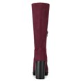 thumbnail image 2 of Unique Bargains Bottes à Talon Bloc Mi-Mollet pour Femmes, 2 of 8