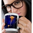 thumbnail image 2 of 3drose, Sea Nettle, Monterey Bay Aquarium, California - Us05 Jgs0147 - Jim Goldstein, 15oz Two-tone Black Mug, 2 of 6
