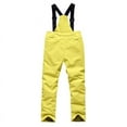 thumbnail image 2 of Nokdvo Girls Snow Pants Size Snowboard Waterproof Ski Pant Detachable Suspenders Insulated Kids Snow Bibs Snowpants for Boys Girls Yellow 9-10 Years, 2 of 3