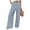 Blue, variant on SNKSDGM Women's Plus Black Dress Pants Women High Waisted Flare Womens Dress Pants Tall Women Fashion Elastic Waist Wide Leg Pants for Elastic Waist Loose Comfy Casual Pants Pockets Pants