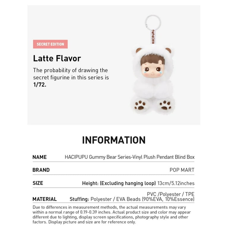Pop Mart HACIPUPU Gummy Bear Series - Vinyl Plush Pendant Blind