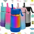 thumbnail image 1 of Botella de agua CHILLOUT LIFE Kids con aislamiento de 350 ml con tapa de pajita, 1 of 9