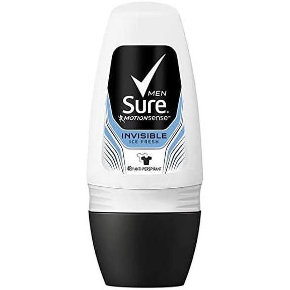 SURE Men Invisible Ice Fresh Roll-on Antiperspirant Deodorant 6x50ml