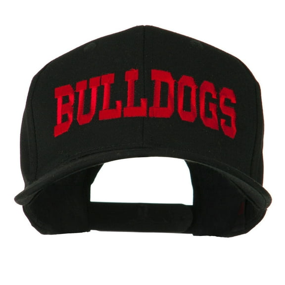 Sports Team Bulldogs Embroidered Cap - Black OSFM